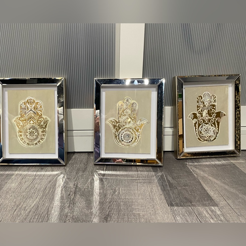 3 piece framed art set